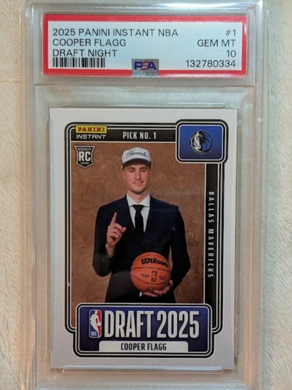 2025 Panini Instant Draft Night COOPER FLAG #NBADN-1 PSA GRD GEM MNT 10